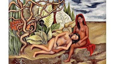 Cuadro Dos desnudos en el bosque de Frida Kahlo